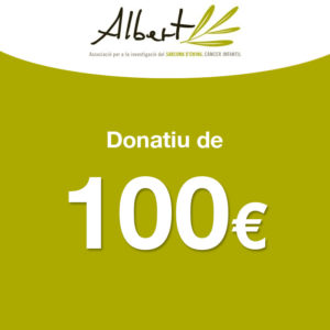 Donatiu 100 euros - Fundació Albert Sidrach