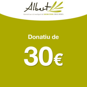 Donatiu 30 euros - Fundació Albert Sidrach