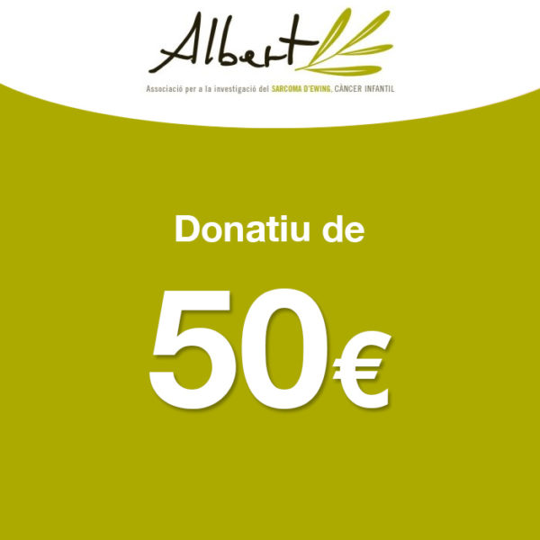 Donatiu 50 euros - Fundació Albert Sidrach